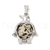 Natural Dalmatian Jasper Pendants G-A224-02P-02-1