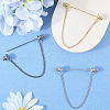 Gorgecraft Zinc Alloy Hanging Chain Brooches FIND-GF0006-87D-4
