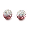 Gradient Color Design Polymer Clay Rhinestone Beads CLAY-NH0001-03G-1