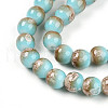 Baking Painted Glass Beads Strands DGLA-N008-8mm-05-4