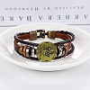 Imitation Leather Cord Triple Layer Multi-strand Bracelets WG32474-11-1