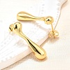 Rack Plating Brass Teardrop Stud Earrings for Women EJEW-Z019-08G-1