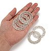 Tibetan Style Alloy Linking Rings TIBE-Q035-055AS-NR-4
