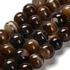 Dyed Natural Banded Agate Beads Strands G-G175-A08-01-2