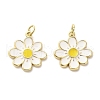 Brass Enamel Pendants KK-M324-10G-1