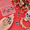 SUNNYCLUE 10Pcs Halloween Alloy Oval Pendants FIND-SC0011-18B-3