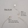12 Pieces Extension Chain with lobster buckle Sterling Silver Extender Chains Necklace Bracelet Anklet Removable Chain Extenders Charms for DIY Jewelry Making Accessories JX630A-5