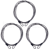 304 Stainless Steel Cable with TPU Sheathed AJEW-WH20006-36A-EB-1