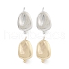 Brass Stud Earring Findings for Women EJEW-M071-01G-2