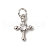 Brass Micro Pave Cubic Zirconia Pendants KK-P308-27P-1