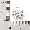 Rack Plating Brass Micro Pave Clear Cubic Zirconia Pendants KK-B093-01E-P-3