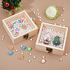 DICOSMETIC 2Pcs Wooden Storage Boxes WOCR-DC0001-01A-6