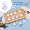 Acrylic Square Loose Diamond Box with Visible Window CON-WH0088-76A-01-5