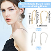 Beebeecraft 16Pcs 2 Colors Brass Micro Pave Clear Cubic Zirconia Earring Hooks KK-BBC0008-07-2