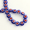 Handmade Millefiori Glass Bead Strands LK-R006-16A-2