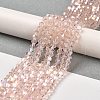 Transparent Electroplate Glass Beads Strands EGLA-A039-T3mm-B26-4