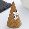 Butterfly 925 Sterling Silver Cable Chain Adjustable Finger Rings for Women FS-WG3E563-01-1