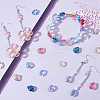 HOBBIESAY 150Pcs 10 Colors Transparent Spray Painted Glass Beads GLAA-HY0001-15-5