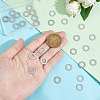Unicraftale 30Pcs 304 Stainless Steel Linking Rings STAS-UN0046-57-4