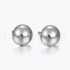 Tarnish Resistant 304 Stainless Steel Stud Earrings STAS-H376-72-1
