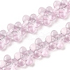 Transparent Glass Beads Strands GLAA-H038-02A-1