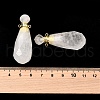 Natural Mixed Stone Perfume Bottle Pendants G-L623-06G-4