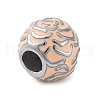 304 Stainless Steel European Beads STAS-O097-116D-2