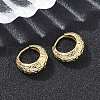 Brass Hoop Earrings EJEW-D320-16G-2