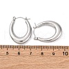 Non-Tarnish 304 Stainless Steel Chunky Oval Hoop Earrings for Women EJEW-F283-08P-1-3