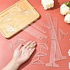 2 Layers Hanger Style Acrylic Earring Storage Display Rack ST-CJ0034-03-4