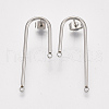 Left and Right Non-Tarnish 304 Stainless Steel Stud Earring Findings STAS-S079-143A-2