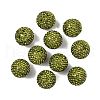 Grade A Rhinestone Pave Disco Ball Beads RB-Q105-3-1