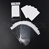 100Pcs Rectangle Paper One Pair Earring Display Cards with Hanging Hole CDIS-YW0001-02B-2