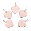 Fashionable 304 Stainless Steel Stamping Blank Tag Pendants STAS-J002B-01RG-2