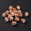 Handmade Gold Foil Lampwork Glass Beads X1-LAMP-G158-02E-2