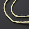 Glass Silk Stain Style Beads Strands GLAA-N047-001A-02-4