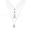 Alloy Shell Shaped Pendant Multi Layered Necklaces for Women FS-WGBB73B-04-1
