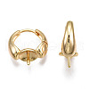 Brass Hoop Earring Findings KK-N233-139-3