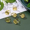 Brass Pad Ring Findings KK-J110-G-3