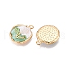 Rack Plating Alloy Enamel Pendants ENAM-N056-414-2
