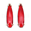 Transparent K9 Glass Pendants GLAA-N038-59-F09-2