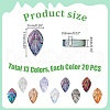 AHADERMAKER 260Pcs 13 Colors Electroplate Glass Beads Strands EGLA-GA0001-26-2