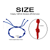 10Pcs 5 Colors Adjustable Braided Nylon Cord Bracelet Making AJEW-TA0001-25-23