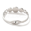 Adjustable 304 Stainless Steel Bangles for Women BJEW-F474-02P-3