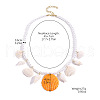 Summer Beach Natural Shell Pendant Glass Seed Beaded Necklaces for Women FS-WGEF253-07-2