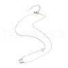304 Stainless Steel Pendant Necklaces NJEW-K118-17P-3