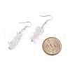 Natural Quartz Crystal Chips Beaded Jewelry Set SJEW-JS01232-05-8