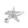 Alloy Rhinestone Pendants FIND-U026-24A-P-2