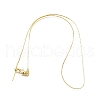 0.8MM Brass Cardano Chain Adjustable Slider Necklaces NJEW-M108-28G-2