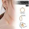Beebeecraft 20Pcs Long-Lasting Plated Brass Ring Stud Earrings for Women KK-BBC0003-41-2